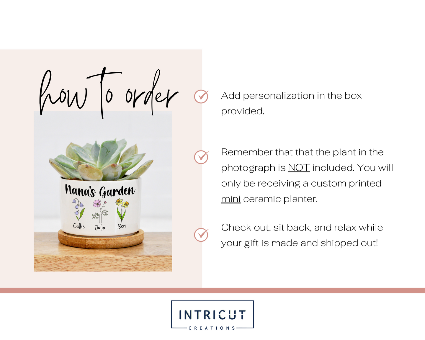 Grandma's Garden Mini Planter | Gift for Grandma